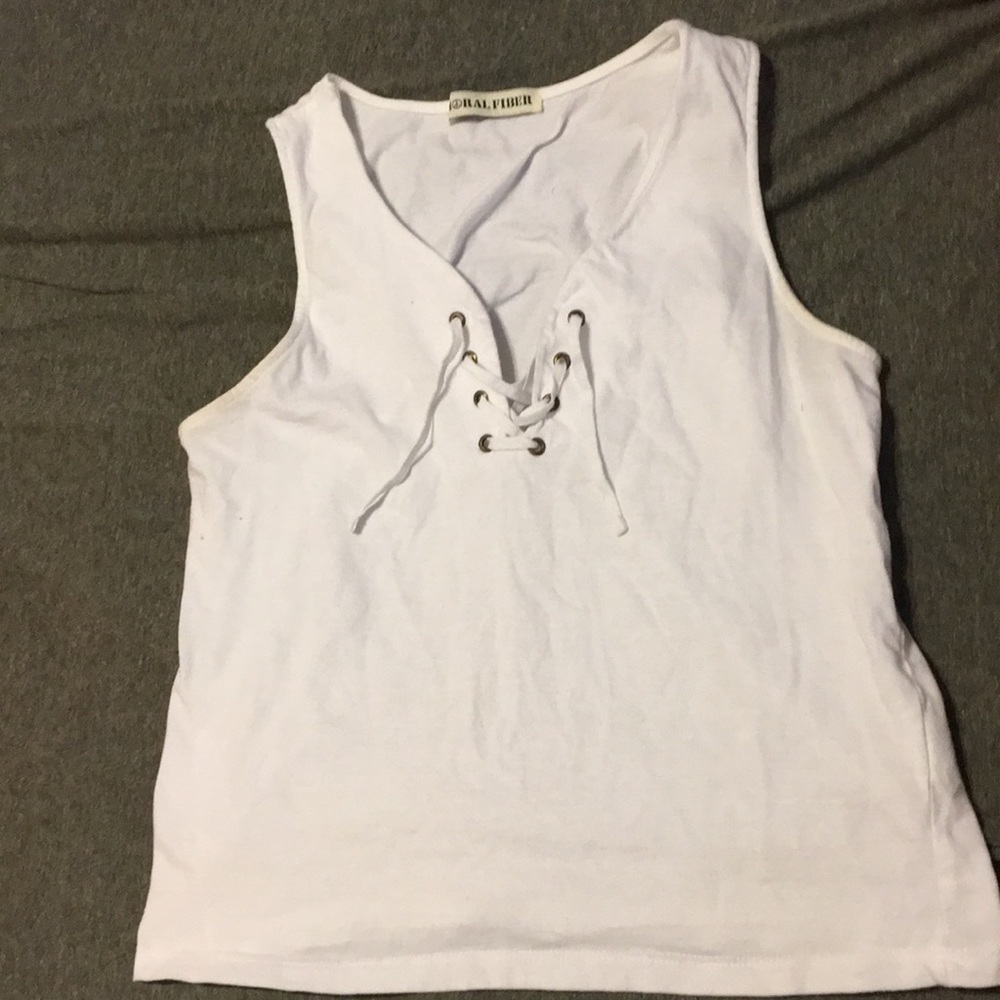 White crop top